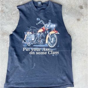 Large Harley Davidson Vintage Cutt-off